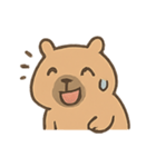 ぽっちゃりカピバラの表情（個別スタンプ：14）