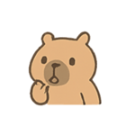 ぽっちゃりカピバラの表情（個別スタンプ：21）