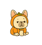 かぼちゃスーツのフレンチブル（個別スタンプ：3）