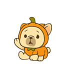 かぼちゃスーツのフレンチブル（個別スタンプ：4）