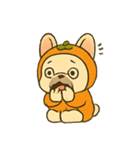 かぼちゃスーツのフレンチブル（個別スタンプ：10）