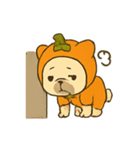 かぼちゃスーツのフレンチブル（個別スタンプ：16）