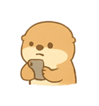ぼーっとカワウソ（個別スタンプ：1）
