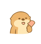 ぼーっとカワウソ（個別スタンプ：21）