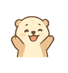 遊び心いっぱいのカワウソ表情（個別スタンプ：17）