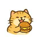 もぐもぐデブねこ（個別スタンプ：1）