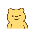 元気いっぱいの黄色いクマ（個別スタンプ：4）