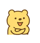 元気いっぱいの黄色いクマ（個別スタンプ：6）