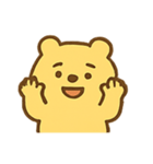元気いっぱいの黄色いクマ（個別スタンプ：8）
