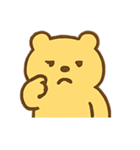 元気いっぱいの黄色いクマ（個別スタンプ：10）