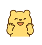 元気いっぱいの黄色いクマ（個別スタンプ：12）