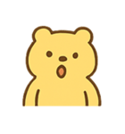元気いっぱいの黄色いクマ（個別スタンプ：13）