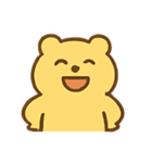 元気いっぱいの黄色いクマ（個別スタンプ：19）