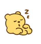 元気いっぱいの黄色いクマ（個別スタンプ：21）