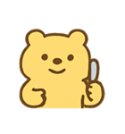 元気いっぱいの黄色いクマ（個別スタンプ：23）