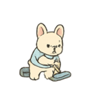 家事をがんばるフレンチブルの日常（個別スタンプ：9）