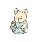 家事をがんばるフレンチブルの日常（個別スタンプ：13）