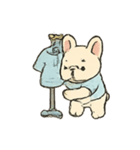 家事をがんばるフレンチブルの日常（個別スタンプ：23）