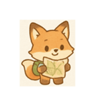 ふわもこ森のキツネ（個別スタンプ：1）