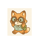 ふわもこ森のキツネ（個別スタンプ：4）