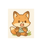 ふわもこ森のキツネ（個別スタンプ：7）
