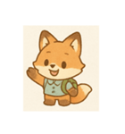ふわもこ森のキツネ（個別スタンプ：8）