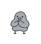ぽてぽてハト 行進中（個別スタンプ：8）