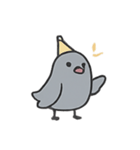 ぽてぽてハト 行進中（個別スタンプ：10）