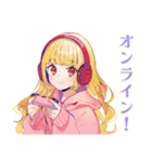 パーカーの女の子★ゲーマーライフ（個別スタンプ：16）