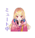 パーカーの女の子★ゲーマーライフ（個別スタンプ：27）