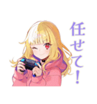 パーカーの女の子★ゲーマーライフ（個別スタンプ：28）
