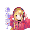 パーカーの女の子★ゲーマーライフ（個別スタンプ：38）