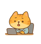 退勤カウントダウン猫（個別スタンプ：3）