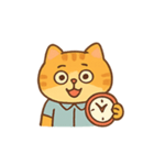 退勤カウントダウン猫（個別スタンプ：4）