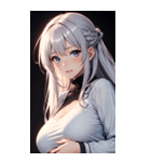 黒いパジャマの女の子の写真（個別スタンプ：14）