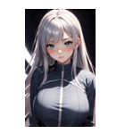 黒いパジャマの女の子の写真（個別スタンプ：20）