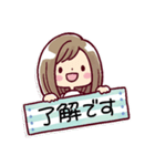 女の子がいっぱい！ 【夏色水彩】（個別スタンプ：2）