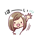 女の子がいっぱい！ 【夏色水彩】（個別スタンプ：5）