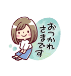 女の子がいっぱい！ 【夏色水彩】（個別スタンプ：14）