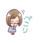 女の子がいっぱい！ 【夏色水彩】（個別スタンプ：20）