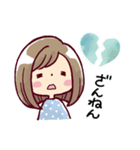 女の子がいっぱい！ 【夏色水彩】（個別スタンプ：22）