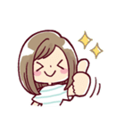 女の子がいっぱい！ 【夏色水彩】（個別スタンプ：27）