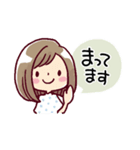 女の子がいっぱい！ 【夏色水彩】（個別スタンプ：34）