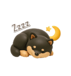3D黒しば犬【日常会話・リアクション】（個別スタンプ：6）