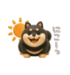 3D黒しば犬【日常会話・リアクション】（個別スタンプ：8）