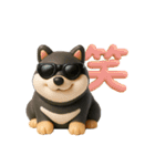 3D黒しば犬【日常会話・リアクション】（個別スタンプ：15）