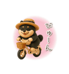 3D黒しば犬【日常会話・リアクション】（個別スタンプ：18）