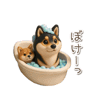 3D黒しば犬【日常会話・リアクション】（個別スタンプ：27）