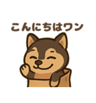 袋に入った犬（個別スタンプ：2）