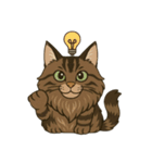 メインクーン デカ猫スタンプ（個別スタンプ：8）